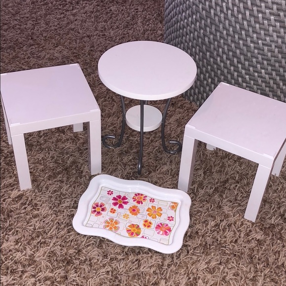 American Girl Doll Tables And Tray